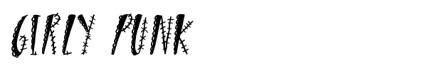 Girly Punk font preview